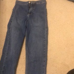 topshop high rise jeans
